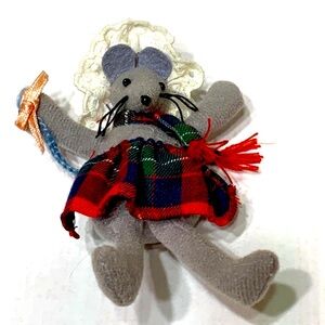 mouse ornament brooch vintage